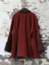 AVIVA JIFEI XUE 25 Autumn/Winter A-line Contrast Color Mac Jacket AJX-FW25-ALCMC-MRBWH-Madder Red